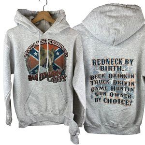 just a misunderstood southern hoodie, Redneck gray size small